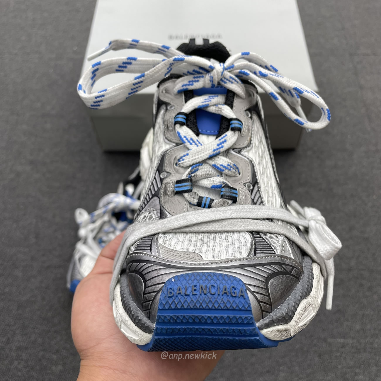 Balenciaga 3xl Trainer Grey White Blue 734731 W3xl7 1214 (8) - www.newkick.vip